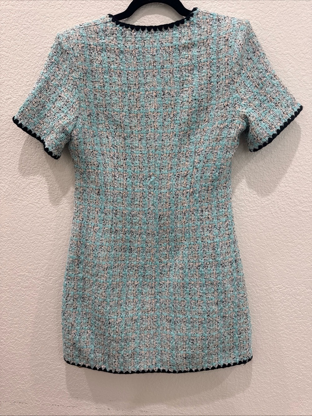 Tuckernuck Pomander Place Blue Woven Tweed Josephine Dress Women’s XS NWOT - Picture 10 of 14